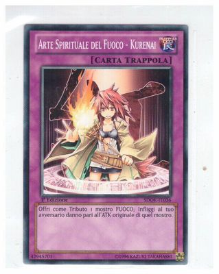 Carta YUGIOH-Arte Spirituale del Fuoco - Kurenai-SDOK-ITA-EX-Common