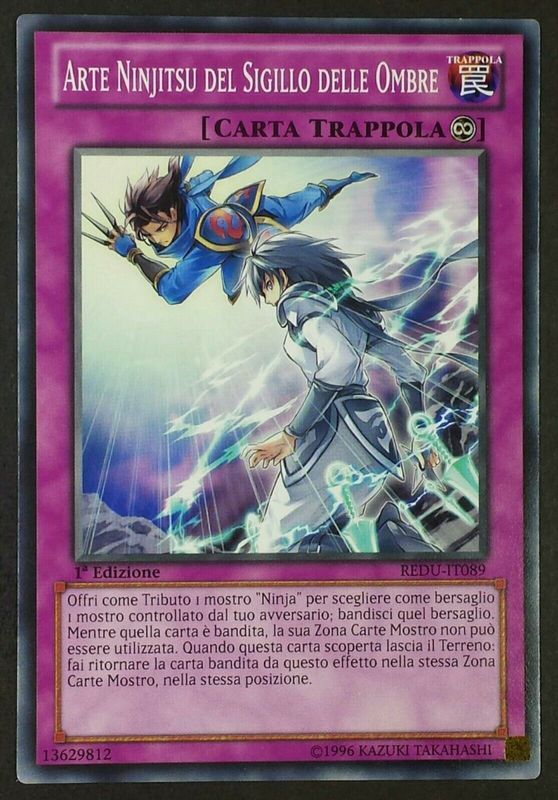Carta YUGIOH-Arte Ninjitsu del Sigillo delle Ombre-SOD-ITA-Good-Common