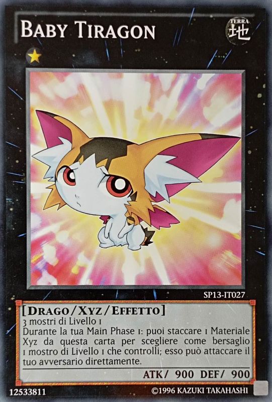 Carta YUGIOH-Baby Tiragon-SP13-IT027-ITA-Good-Common