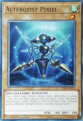 Carta YUGIOH-Altergeist Pixiel-FLOD-IT015-ITA-EX-Common 1.Ed