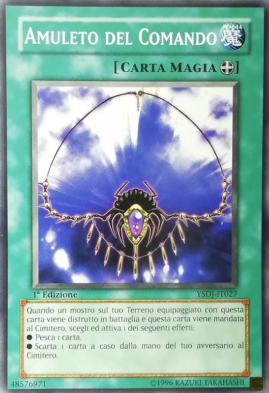 Carta YUGIOH-Amuleto del Comando-YSDJ-IT027-ITA-Good-Common 1.Ed
