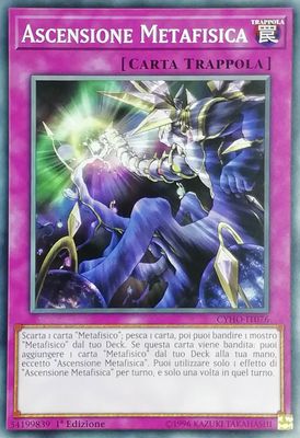 Carta YUGIOH-Ascensione Metafisica-CYHO-IT076-ITA-NM-Common 1.Ed