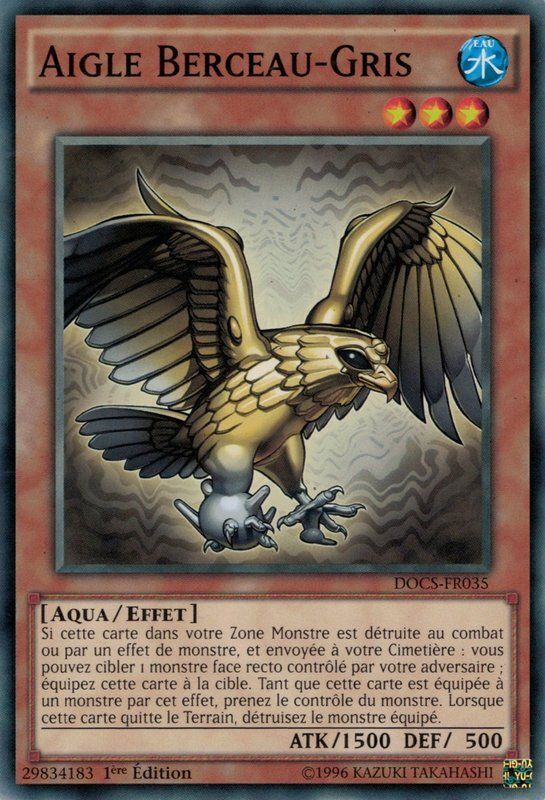 Carta YUGIOH-Aigle Berceau-Gris-DOCS-FR035-FRA-EX-Common 1.Ed