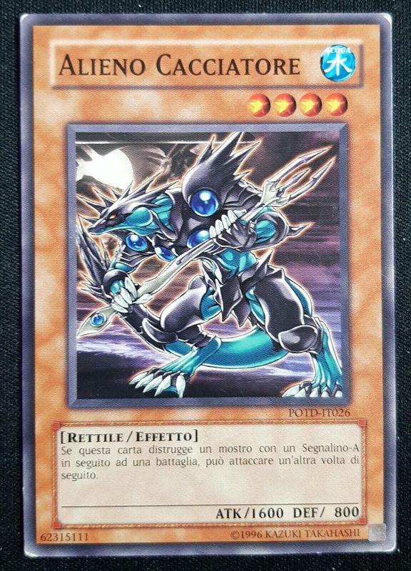 Carta YUGIOH-Alieno Cacciatore-POTD-IT026-ITA-Good-Common 1.Ed