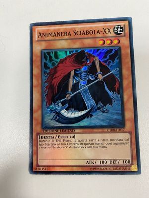 Carta YUGIOH-Animanera Sciabola-XX-CT08-IT017-ITA-Played-Super Rare Limited Ed.