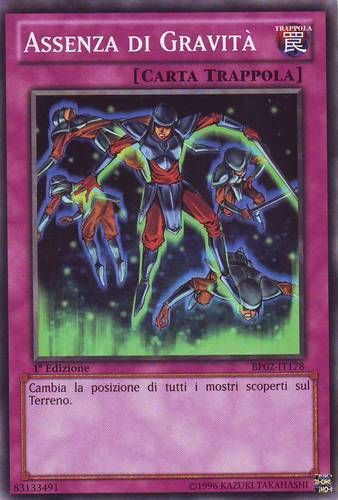Carta YUGIOH-Assenza di Gravità (V.1)-BP02-ITA-Good-Common 1.Ed