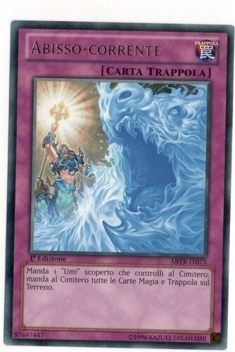 Carta YUGIOH-Abisso-corrente-ABYR-IT073-ITA-EX-Rare 1.Ed