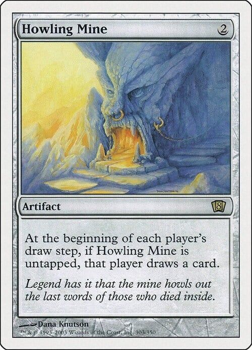 Carta MTG-Miniera Ululante-Ottava Edizione-N.319-ITA-LP-