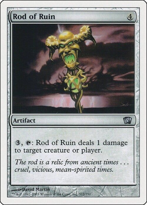 Carta MTG-Scettro della Rovina-Ottava Edizione-N.320-ITA-Good-