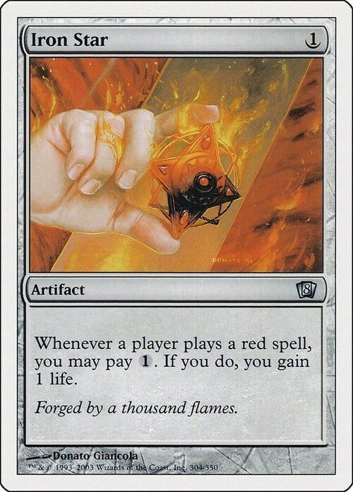 Carta MTG-Stella di Ferro-Ottava Edizione-N.304-ITA-Good-