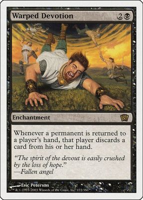 Carta MTG-Devozione Perversa-Ottava Edizione-N.198-ITA-EX-