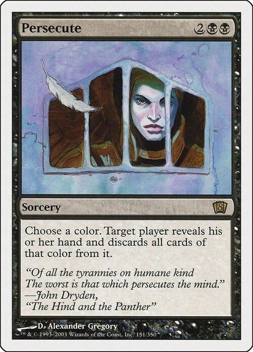 Carta MTG-Perseguitare-Ottava Edizione-N.139-ITA-Good-