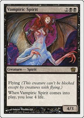 Carta MTG-Spirito Vampiro-Ottava Edizione-N.151-ITA-EX-