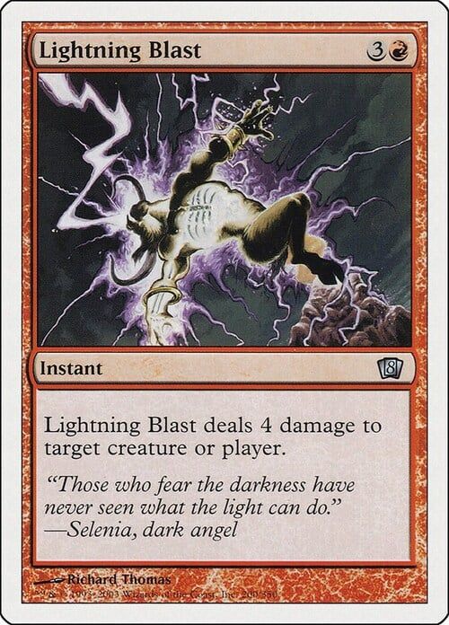Carta MTG-Lightning Blast-Ottava Edizione-N.183-EN-EX-