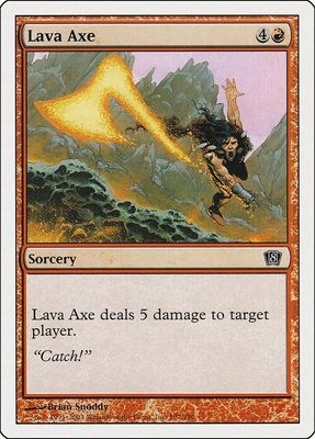 Carta MTG-Ascia di Lava-Ottava Edizione-N.185-ITA-Played-