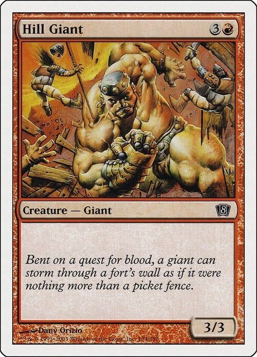 Carta MTG-Gigante delle Colline-Ottava Edizione-N.194-ITA-LP-