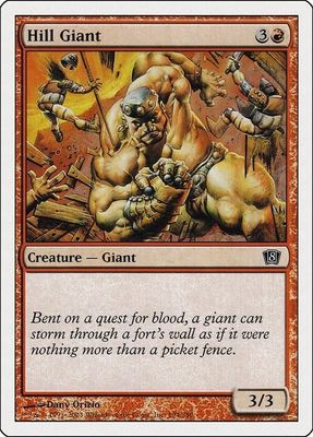 Carta MTG-Gigante delle Colline-Ottava Edizione-N.194-ITA-LP-