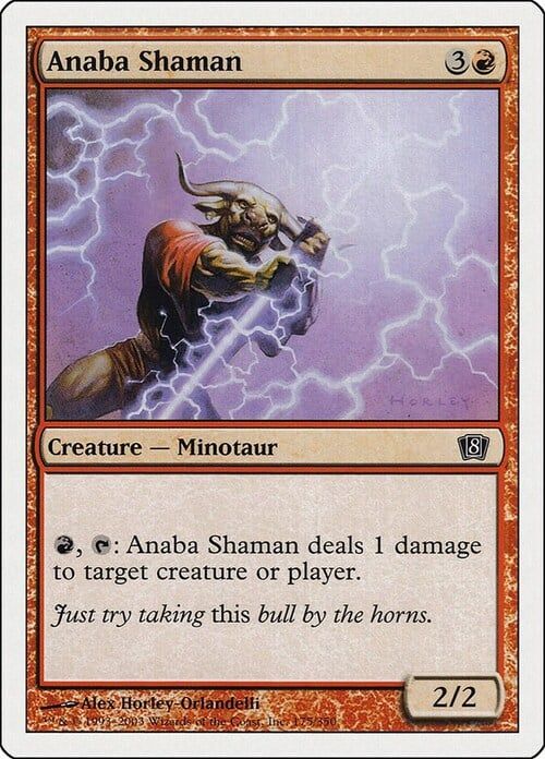 Carta MTG-Sciamano di Anaba-Ottava Edizione-N.213-ITA-EX-