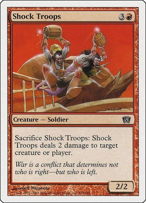 Carta MTG-Truppe d'Assalto-Ottava Edizione-N.228-ITA-EX-