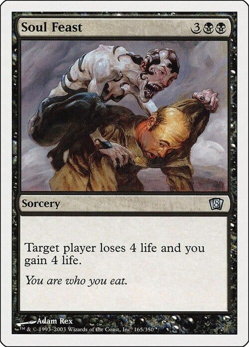 Carta MTG-Banchetto dell'Anima-Ottava Edizione-N.224-ITA-Good-