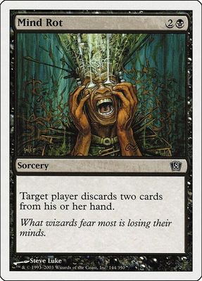 Carta MTG-Cancrena della Mente-Ottava Edizione-N.140-ITA-Good-