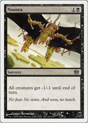 Carta MTG-Nausea-Ottava Edizione-N.148-EN-LP-