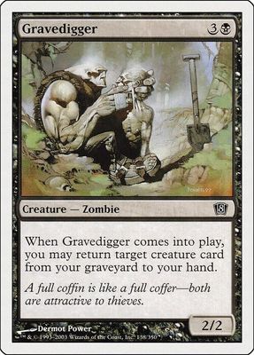 Carta MTG-Scavatombe-Ottava Edizione-N.135-ITA-LP-