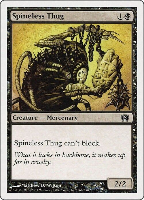 Carta MTG-Thug Codardo-Ottava Edizione-N.166-ITA-Good-