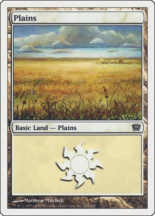 Carta MTG-Pianura (V.2)-Nona Edizione-N.331-ITA-EX-