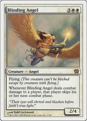 Carta MTG-Angelo Accecante-Nona Edizione-N.008-ITA-EX-