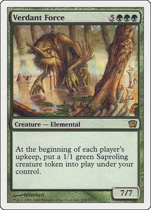 Carta MTG-Forza della Vegetazione-Nona Edizione-N.242-ITA-EX-