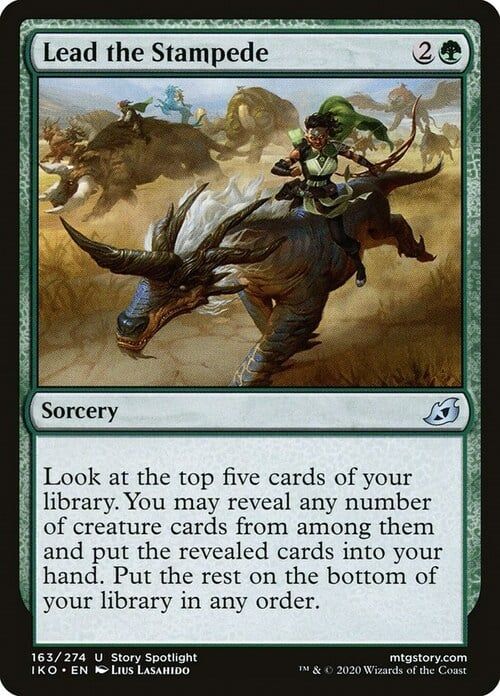 Carta MTG-Guidare l'Assalto-Ikoria: Lair of Behemoths-N.271-ITA-EX-