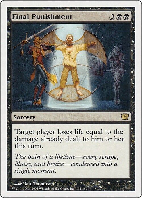 Carta MTG-Punizione Definitiva-Nona Edizione-N.131-ITA-EX-