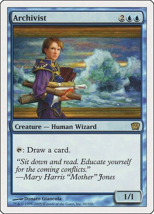 Carta MTG-Archivista-Nona Edizione-N.001-ITA-EX-