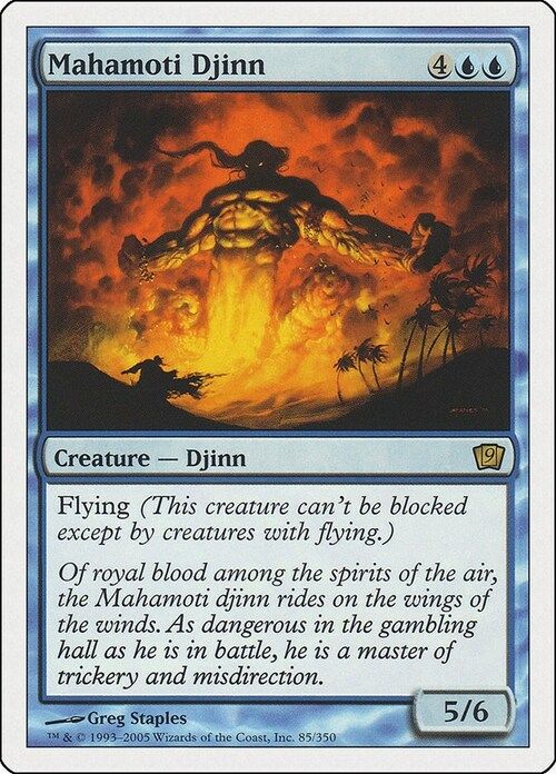 Carta MTG-Genio Mahamoti-Nona Edizione-N.082-ITA-EX-