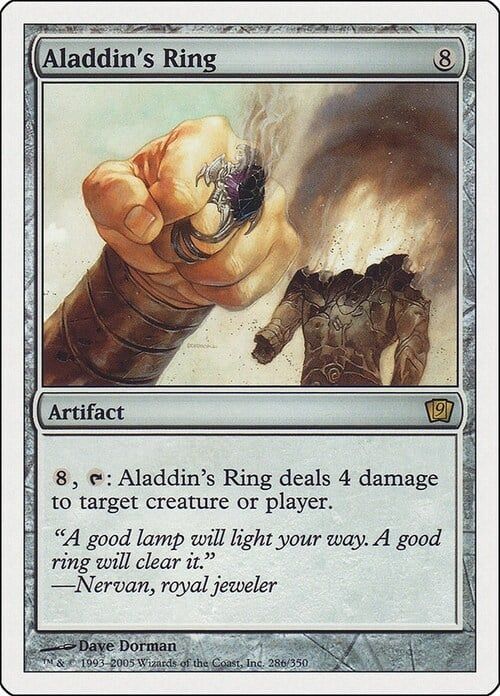 Carta MTG-Anello di Aladino-Nona Edizione-N.116-ITA-EX-