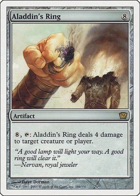 Carta MTG-Anello di Aladino-Nona Edizione-N.116-ITA-EX-