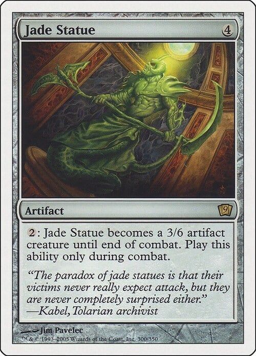 Carta MTG-Statua di Giada-Nona Edizione-N.295-ITA-EX-