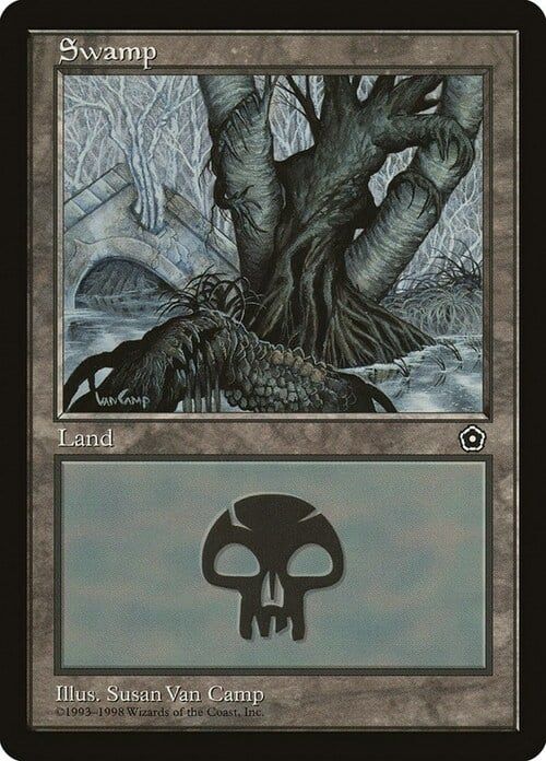 Carta MTG-Palude (V.1)-Portal Seconda Era-N.164-ITA-EX-