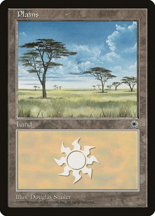 Carta MTG-Plains (V.1)-Portal -N.159-ITA-EX-