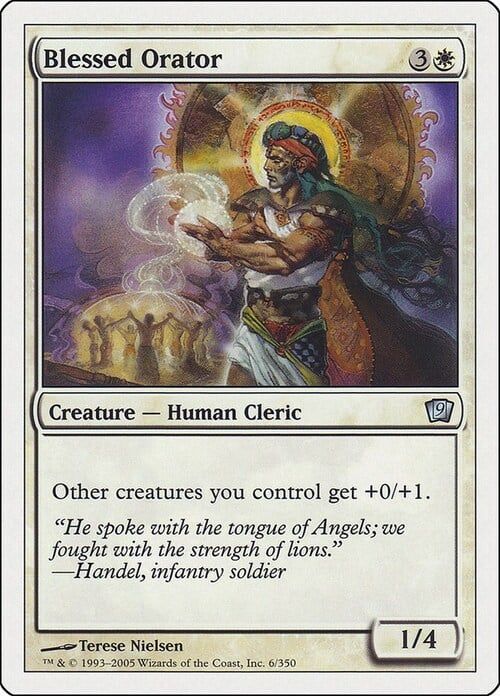 Carta MTG-Oratore Benedetto-Nona Edizione-N.057-ITA-EX-