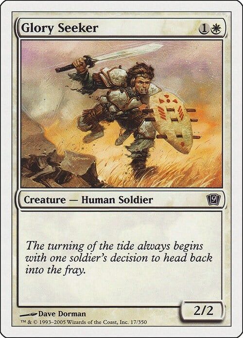 Carta MTG-Cacciatore di Gloria-Nona Edizione-N.002-ITA-EX-