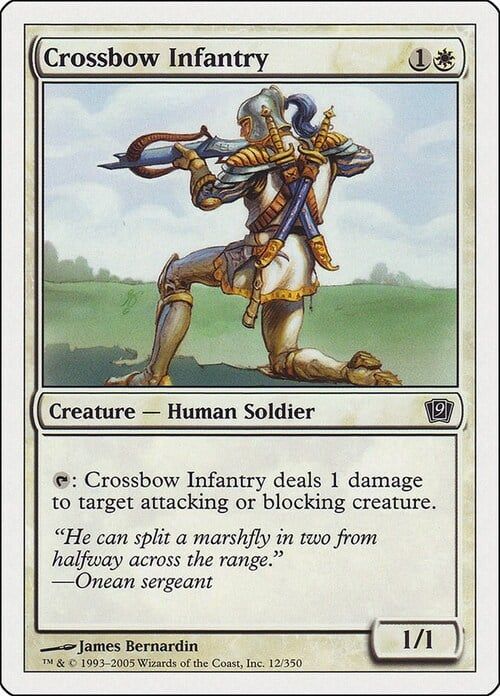 Carta MTG-Fante Balestriere-Nona Edizione-N.049-ITA-EX-