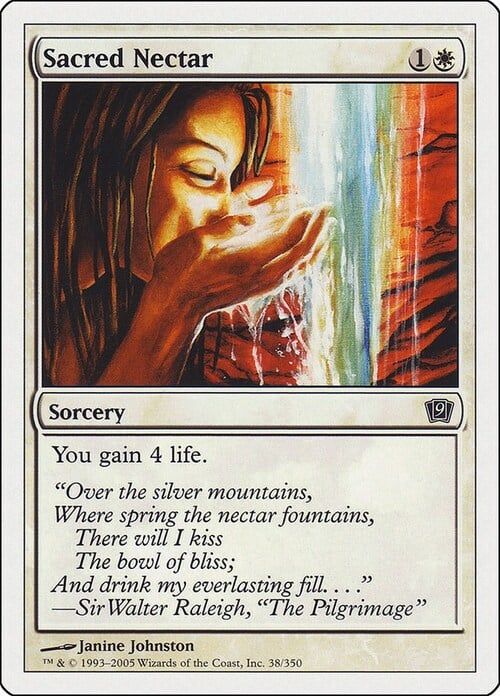 Carta MTG-Nettare Sacro-Nona Edizione-N.051-ITA-EX-