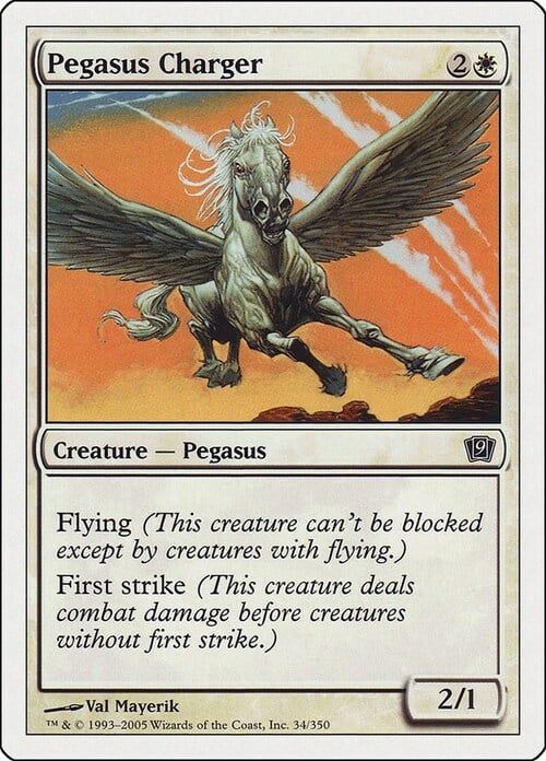 Carta MTG-Pegaso Destriero-Nona Edizione-N.034-ITA-Good-
