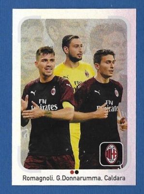 Calciatori 2018-19 - Sticker no. 337 Romagnoli-Donnarumma-Caldara special Calciatori 2018-19 - Sticker no. 337 Romagnoli-Donnarumma-Caldara special