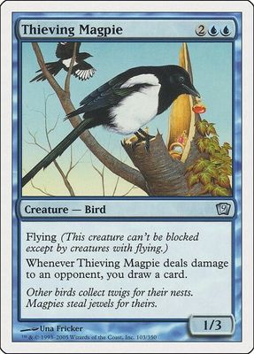 Carta MTG-Gazza Ladra-Nona Edizione-N.063-ITA-EX-