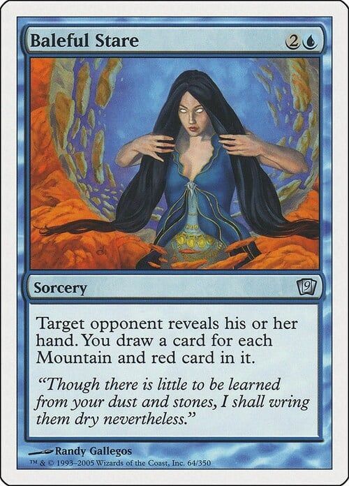 Carta MTG-Sguardo Malevolo-Nona Edizione-N.074-ITA-EX-