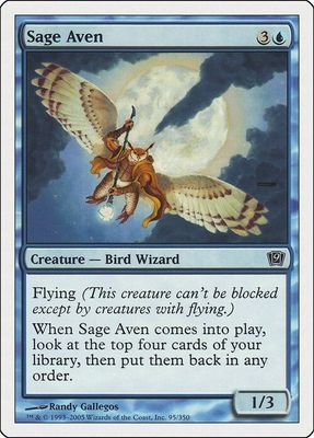 Carta MTG-Aviano Saggio-Nona Edizione-N.094-ITA-EX-