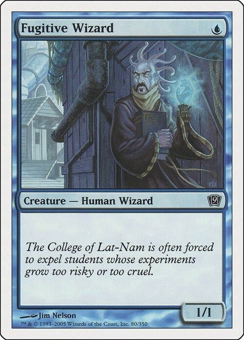 Carta MTG-Mago Fuggitivo-Nona Edizione-N.084-ITA-EX-